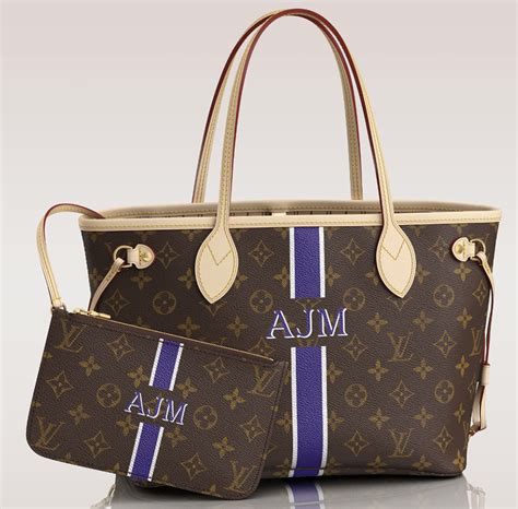 louis vuitton tote bag with initials|louis vuitton mon monogram bag.